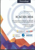 Proceedings International Conference On Advanced Computer Science And Information System (ICACSIS) 2016