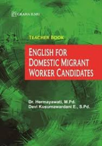 Teacher Book English For Domestic Migrant Worker Candidates