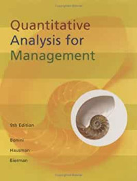 Image of Quantitative Analysis for Management 9th Edition