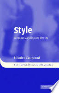 Style Language Variation and identity