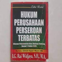 Hukum Perusahaan Perseroan Terbatas