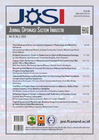 JOSI: Jurnal Optimasi Sistem Industri Volume 19 No. 2 2020