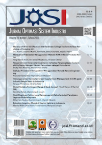 JOSI: Jurnal Optimasi Sistem Industri Volume 19 No. 1 2020