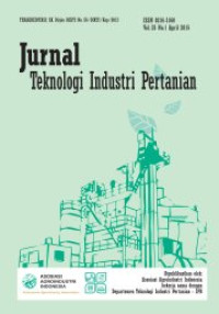 Jurnal Teknologi Industri Pertanian Volume 29 No.2 Agustus 2019