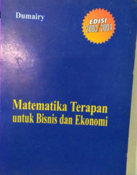 Matematika Terapan untuk Bisnis dan Ekonomi