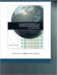 Managing Product and Service Development : text and cases