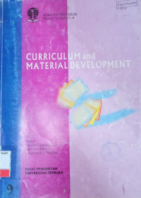 Curriculum and Material development